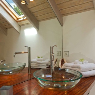 Bathroom at WV BEA, Marigot Beach, St. Barthelemy