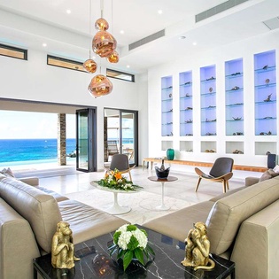 Living Room at PIE BLV, Pelican Key, St. Martin