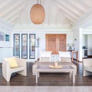 Living Room at WV UPS, Pointe Milou, St. Barthelemy