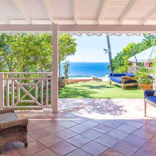 Terrace at WV MGO, Colombier, St. Barthelemy