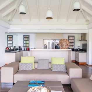 Living Room at WV UPS, Pointe Milou, St. Barthelemy