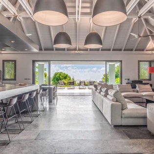 Living Room at WV AVV, Vitet, St. Barthelemy
