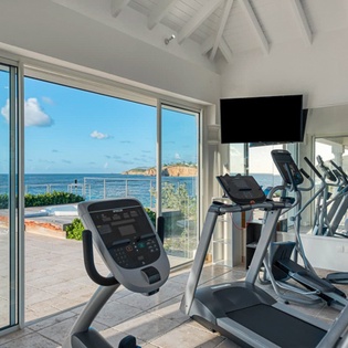 Gym at SXM LVB, Beach Side/Baie Rouge, St. Martin