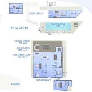 Floorplan of WV CML, Camaruche, St. Barthelemy