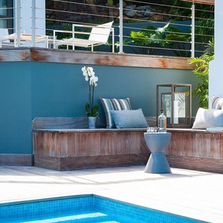 Patio at WV LUM, Flamands, St. Barthelemy