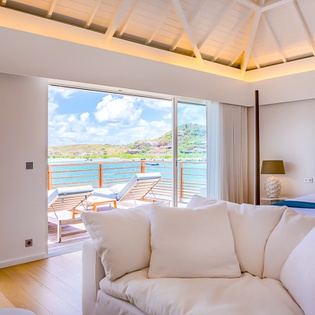 Bedroom at WV BLE, Grand Cul de Sac, St. Barthelemy