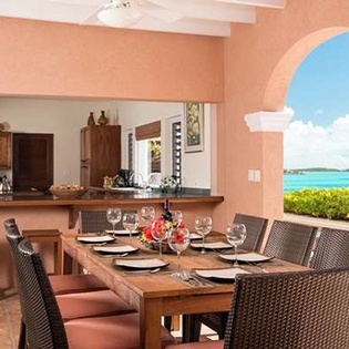 Dining Room at IE PMO, Turtle Tail, Turks & Caicos