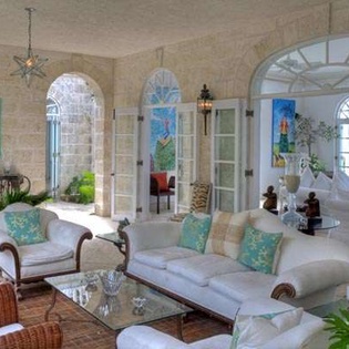 Living Room at PL COR, Grace Bay/Leeward, Turks & Caicos