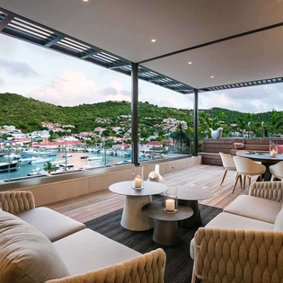 Terrace at WV GUL, Gustavia, St. Barthelemy