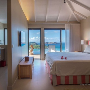 Bedroom at WV IEW, St. Jean, St. Barthelemy
