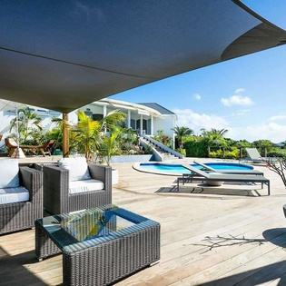Patio at WV TAN, Colombier, St. Barthelemy