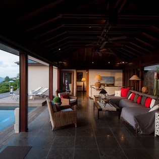 Living Room at WV IDS, Pointe Milou, St. Barthelemy