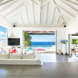 Living Room at WV GGL, Gouverneur, St. Barthelemy