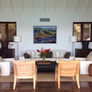 Living Room at WV BBS, St. Jean, St. Barthelemy