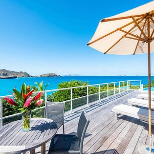 Deck at WV TCK, Flamands Beach, St. Barthelemy