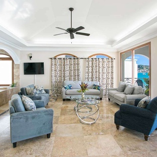 Living Room at PIE VIT, Simpson Bay Lagoon, St. Martin