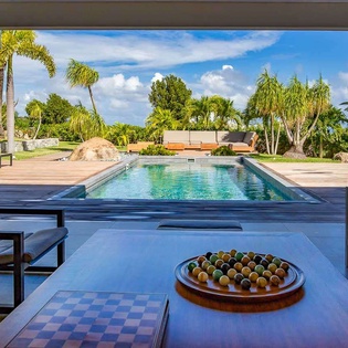 Terrace at WV PAJ, Lurin, St. Barthelemy