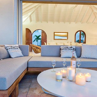 Living Room at PIE HAP, Mt. Choisy, St. Martin