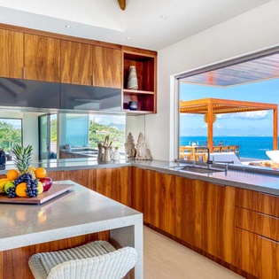 Kitchen at PIE AMA, Hillside/Baie Rouge, St. Martin