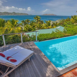 Villa Pool at WV JCC, Pointe Milou, St. Barthelemy