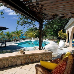 Terrace at PIE BAI, Beach Side/Baie Longue, St. Martin