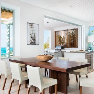 Dining Room at TC BEB4, Babalua Beach, Turks & Caicos