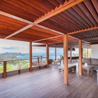 Living Room at WV JAB, Petite Saline, St. Barthelemy