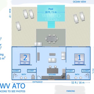 Floorplan of WV ATO, Toiny, St. Barthelemy