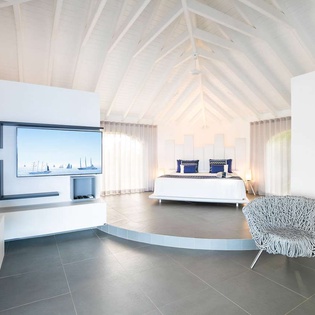 Bedroom at WV BYZ, Colombier, St. Barthelemy