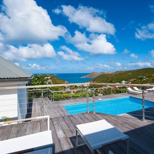 Deck at WV LUM, Flamands, St. Barthelemy