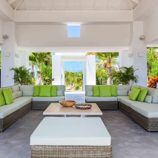 Living Room at WV ECO, Gouverneur, St. Barthelemy