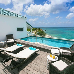 Villa Pool at PIE BDV, Beachfront/Cupecoy, St. Martin