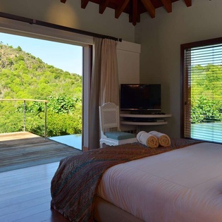 Bedroom at WV MJP, Flamands, St. Barthelemy