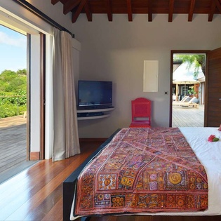 Bedroom at WV MJP, Flamands, St. Barthelemy