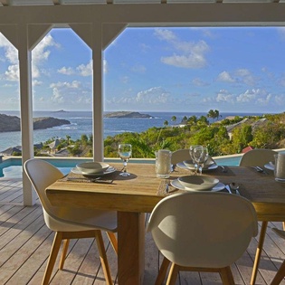 Dining Room at WV LAR, Petit Cul de Sac, St. Barthelemy