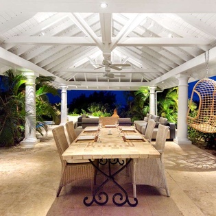 Terrace at PIE LAN, Hillside/Terres Basses, St. Martin