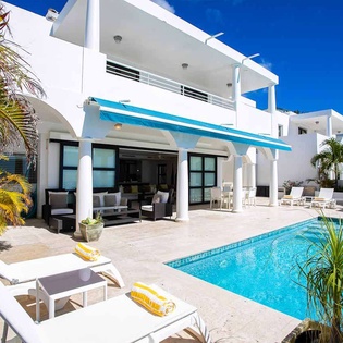 Villa Pool at PIE FAR, Beachfront/Cupecoy, St. Martin