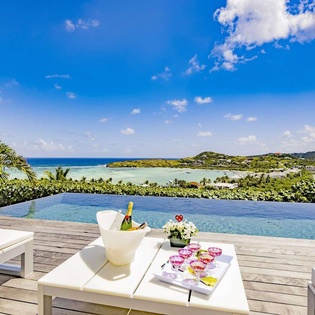 Villa Pool at WV SBM, Grand Cul de Sac, St. Barthelemy