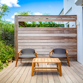 Deck at WV BLE, Grand Cul de Sac, St. Barthelemy