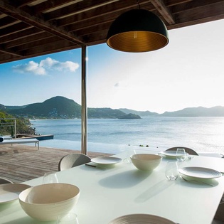 Dining Room at WV VPM, Pointe Milou, St. Barthelemy