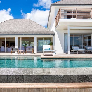 Villa Pool at WV AQA, Grand Cul de Sac, St. Barthelemy