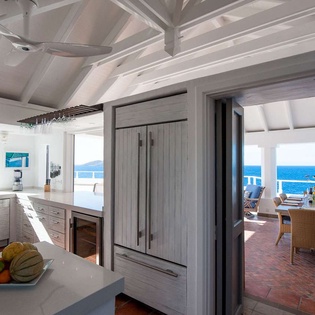 Kitchen at WV MOZ, Pointe Milou, St. Barthelemy