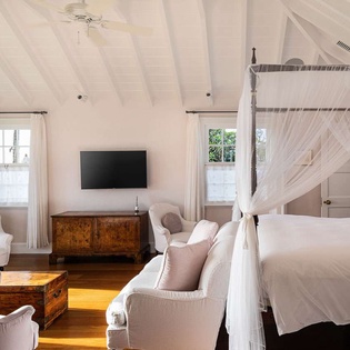 Bedroom at WV PBO, Colombier, St. Barthelemy