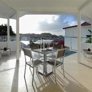 Terrace at WV ROS, Gustavia, St. Barthelemy