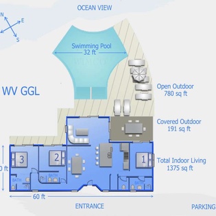 Floorplan of WV GGL, Gouverneur, St. Barthelemy