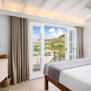 Bedroom at WV VNA, Vitet, St. Barthelemy