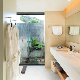 Bathroom at WV LER, Colombier, St. Barthelemy
