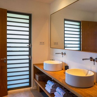 Bathroom at WV CRK, Petit Cul de Sac, St. Barthelemy