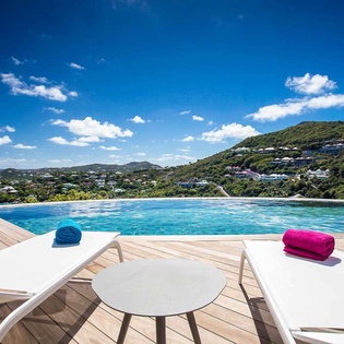 Villa Pool at WV NOC, Mont Jean, St. Barthelemy