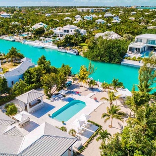 Aerial photo of TC SGR, Leeward, Turks & Caicos